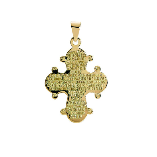 14K Vedhæng Dagmarkors med fadervor