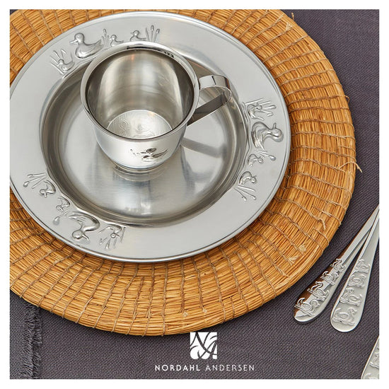 Rustfrit stål krus m. and 6 cm Nordahl