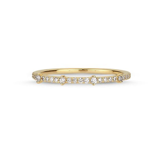 14kt. Noelle ring rødguld 0,18ct. W-si Nuran
