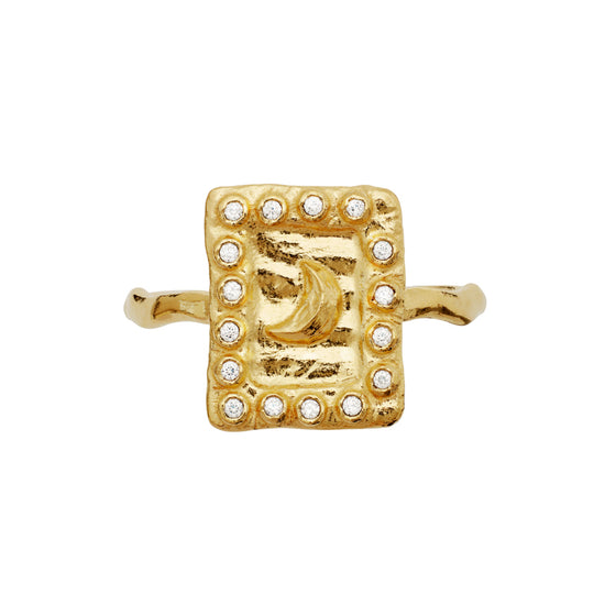 Aida Ring forgyldt Maanesten