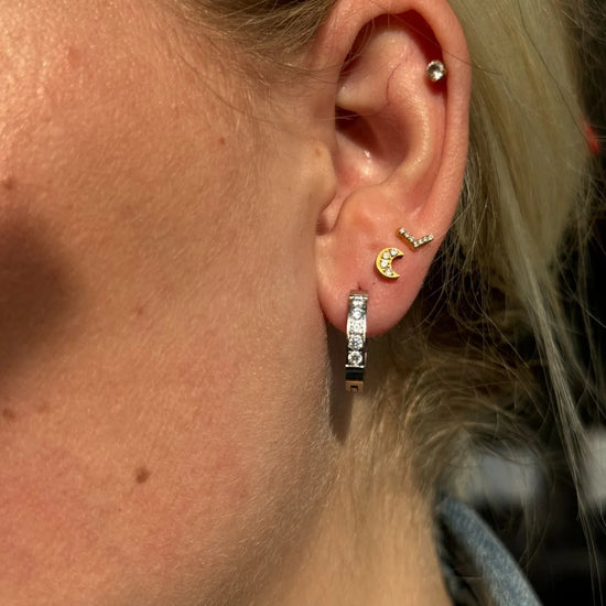 Alita øreringe stål - Naja Borre