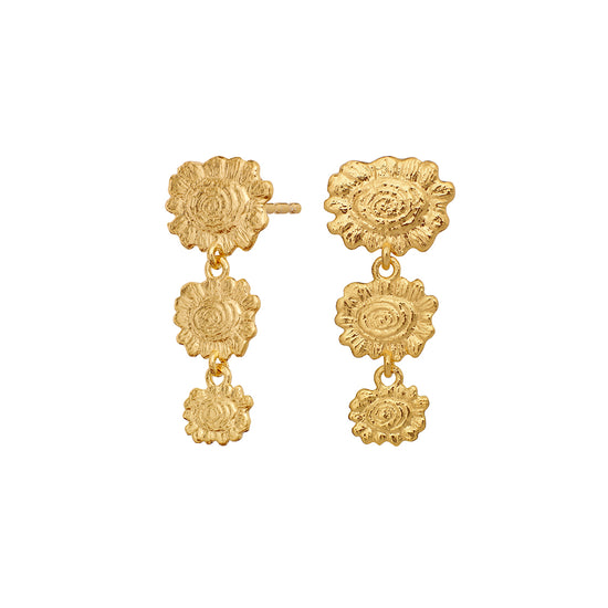 Cai forgyldt øreringe Maanesten