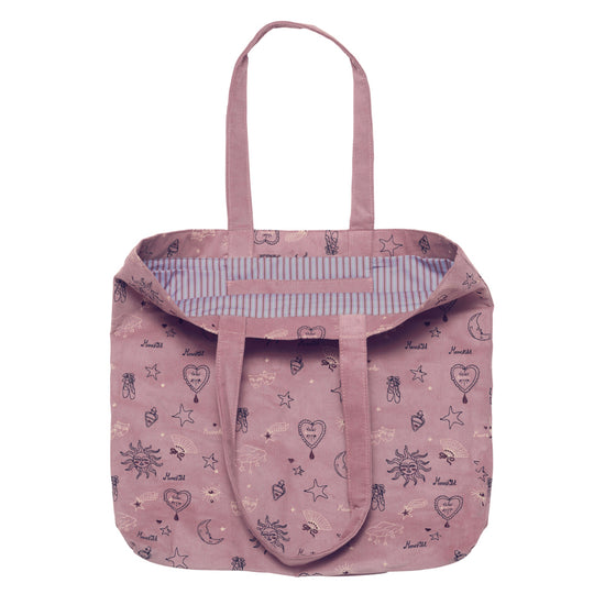 Corduroy Totebag Purple Theatre Magic Maanesten