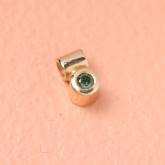 14K Pipeline vedhæng m. 0,03ct - Divine by norup