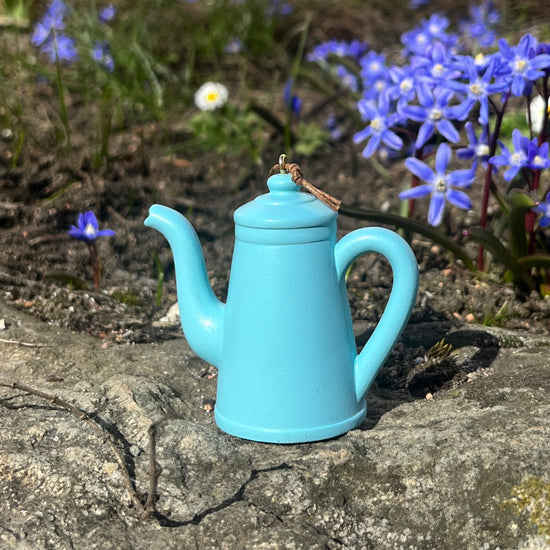 Blå kaffekande ophæng - Guldsmed Norup