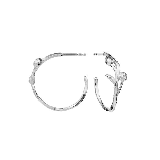 Kalyna øreringe sølv Maanesten