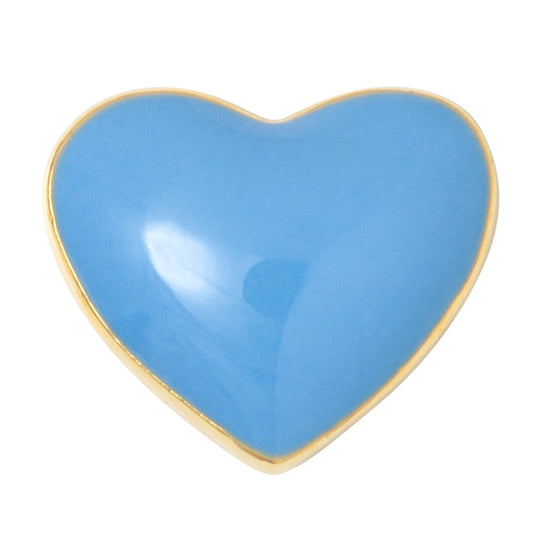 Love U earring forgyldt 1 pcs Light Blue LULU
