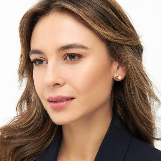 Bouquet Burnt Coral forgyldt earring 1 pcs LULU