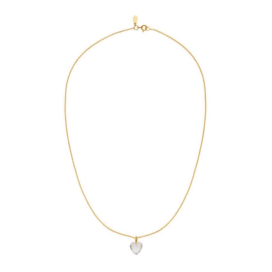 Leni Halskæde Forgyldt Maanesten
