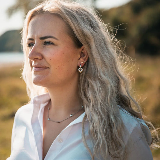 Felicia øreringe stål - Naja Borre