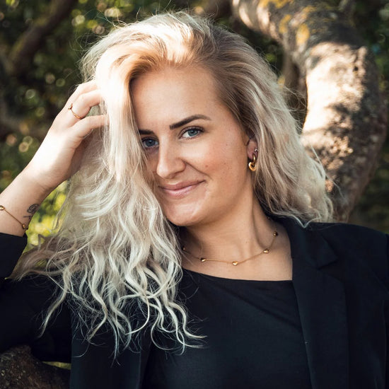 Felicia halskæde forgyldt stål - Naja Borre