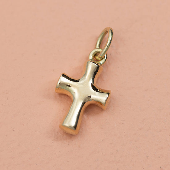 14k kors blank vedhæng rødguld - 18x10mm - Divine by norup