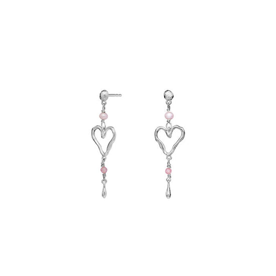 Sabi Petit øreringe sølv Maanesten