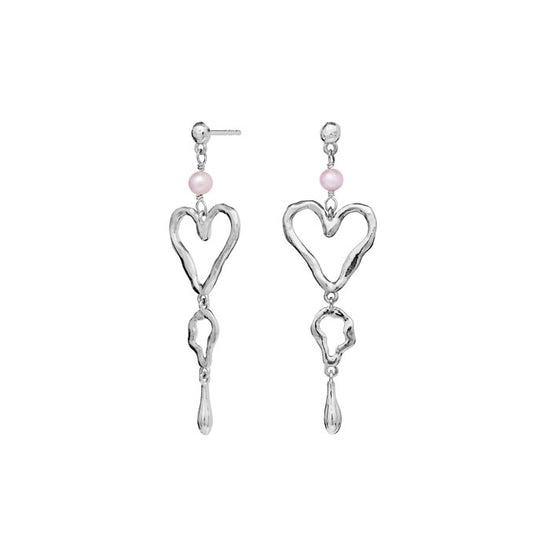 Sabrina øreringe sølv Maanesten