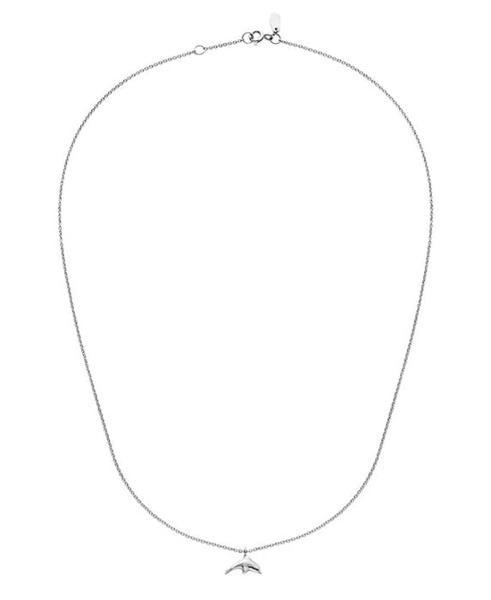 Tide halskæde sølv Maanesten