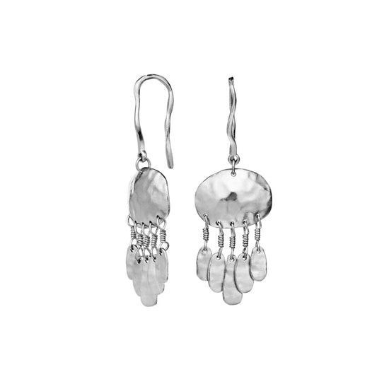 Ursa sølv øreringe Maanesten