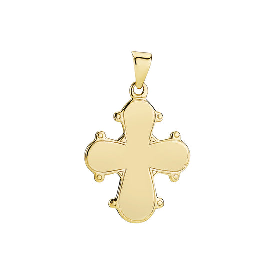 8kt. Dagmarkors med glat bagside Lund