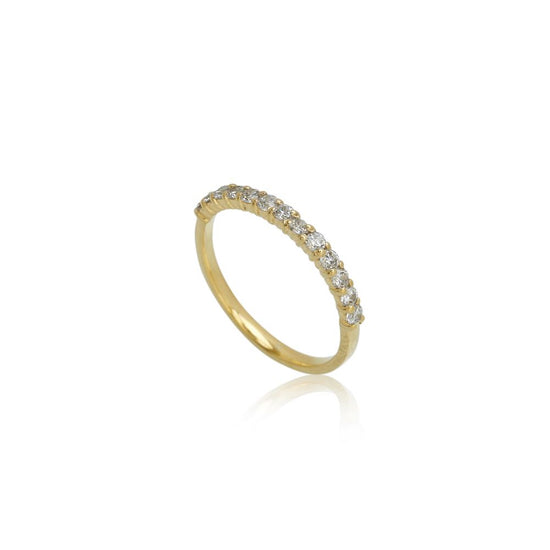 14K LG 0,39ct ialt F-G/SI Aligned ring
