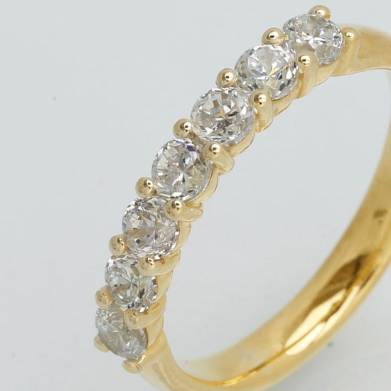 14K Aligned ring LG 0,70ct ialt F-G/SI