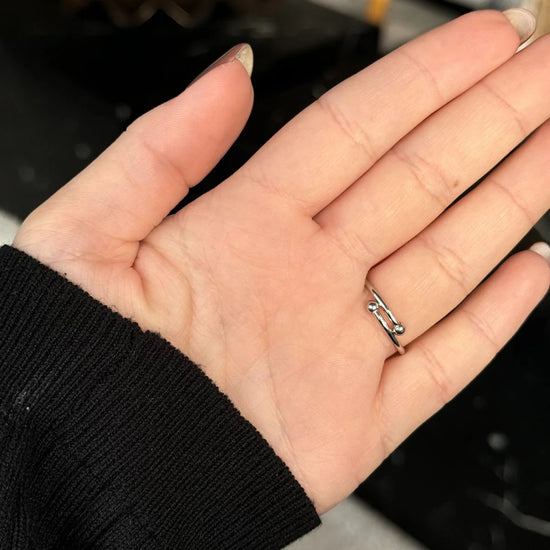 Felicia ring stål - Naja Borre