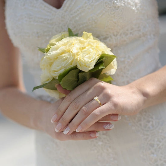 14K LG 0,50 ct DEF/VS Oval cut ring RG