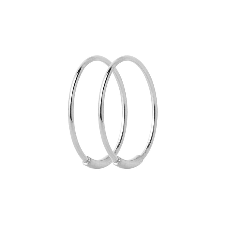 Maria Black - Par Basic 16 Hoop Medium Sølv