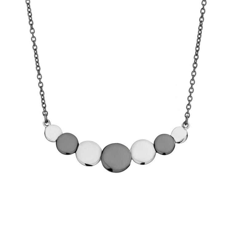 Spirit Icons - Steps Halskæde Sølv og sort