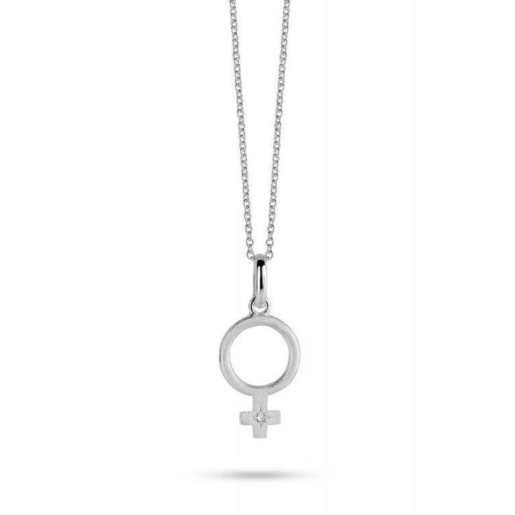 Spirit Icons - She Vedhæng Sølv - Diamant 0,01ct