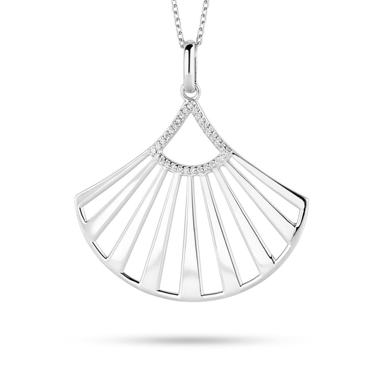 Spirit Icons - Oriental Vedhæng m. kæde Sølv CZ