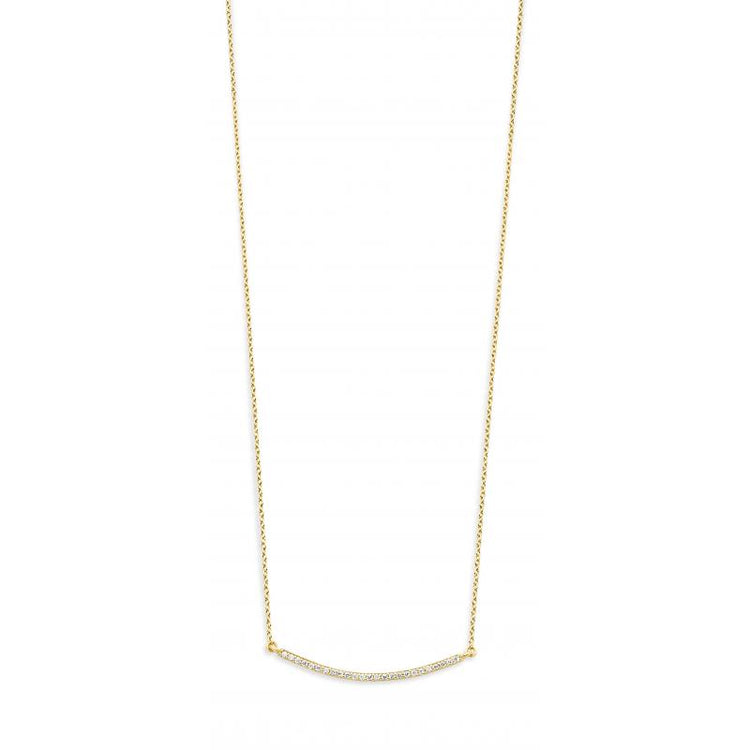 Spirit Icons - Purity Halskæde Sølv Cz 45 cm Forgyldt