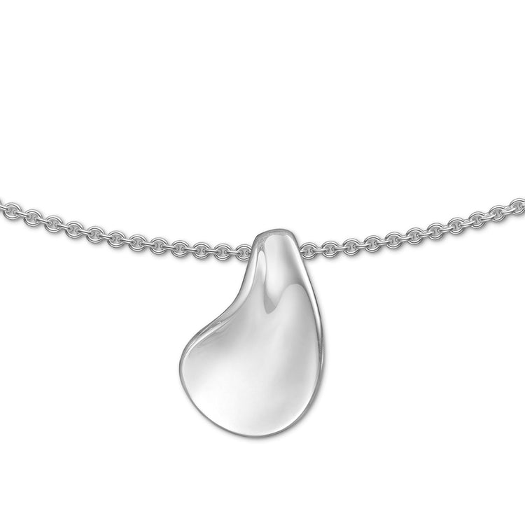 Randers Sølv - Glat vedhæng + kæde