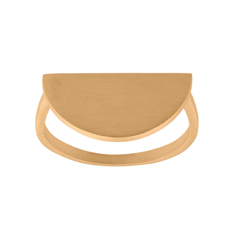 Forgyldt Ring 19MM Half