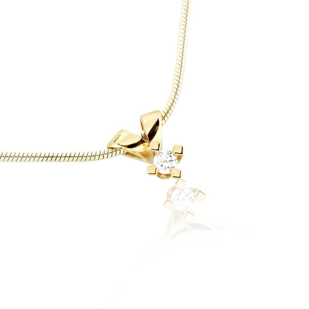 14K Art Jewelz Vedhæng Brillant 0,05 ct. W-Tca/SI Rødguld