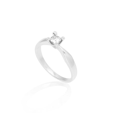 14K Jewelz ring HVG 0,25 ct. st 52  W-Tca/SI