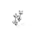 14K Jewelz ørestikker HVG ialt 0,25Ct. W-Tca/SI