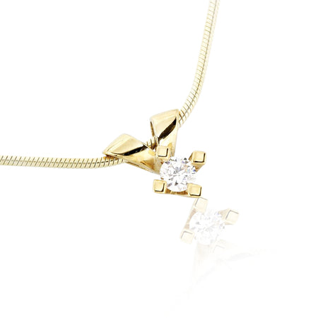 14K Art Jewelz vedhæng brillant 0,15ct W-Tca/SI