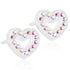 Blomdahl - Brilliance Heart Hollow Rainbow 10mm.