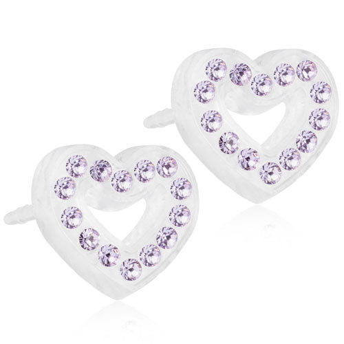 Blomdahl - Brilliance Heart Hollow Violet 10mm.