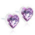 Blomdahl - Heart Light Amethyst 6mm Ørestikker