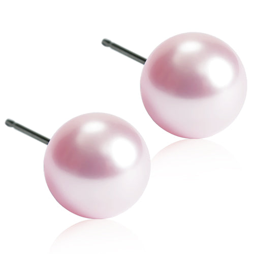 Blomdahl - Pearl 6 mm. Ørestikker  Light Rose