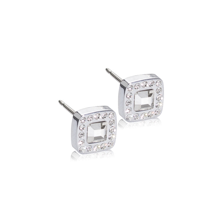 Blomdahl - ST Brillance Cushion 8mm Crystal