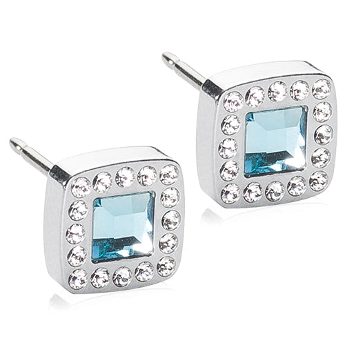 Blomdahl - ST Brillance Cushion 800 Crystal aquamararin