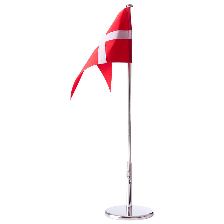 Forkromet Flagstang 40 CM. Med Dåbsfod