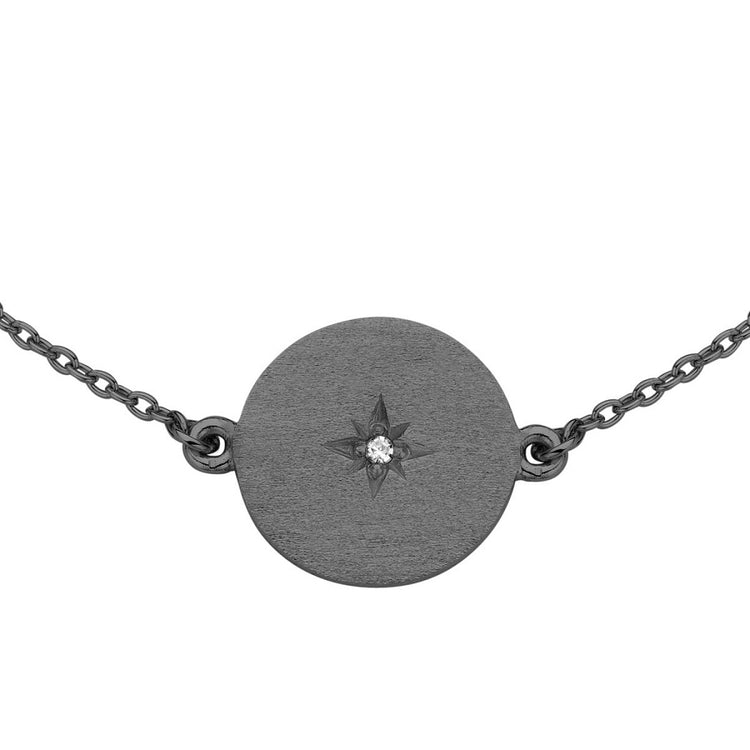 Spirit Icons - North Star armbånd med diamant Sort