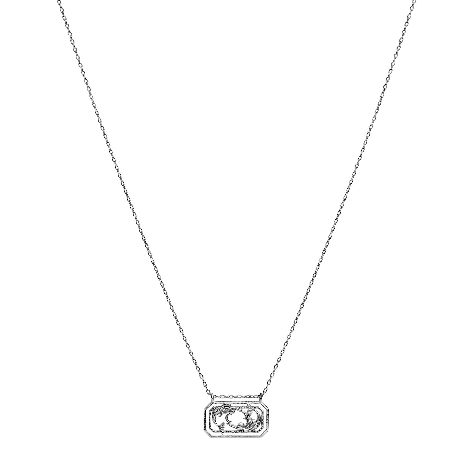 Maanesten - Zodiac Pisces Necklace - Fisk - Sølv