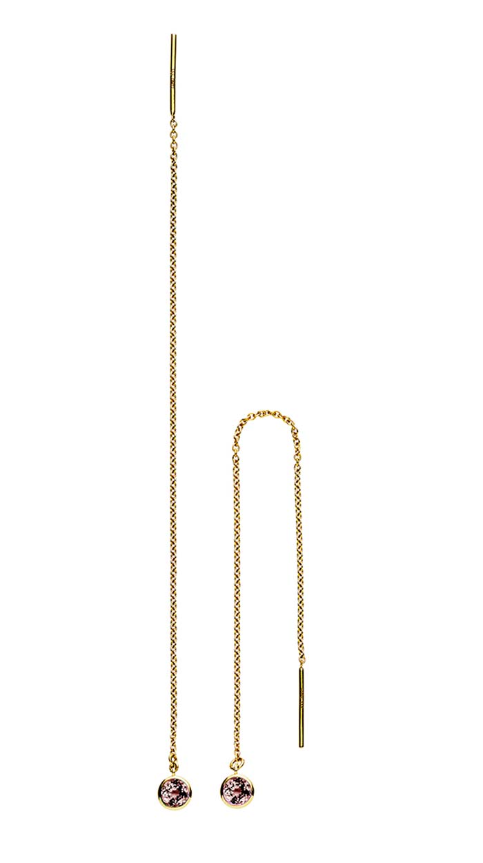 Lund Disko Ørehænger 8.karat