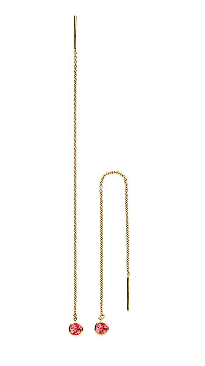 Lund Disko Ørehænger 8.karat