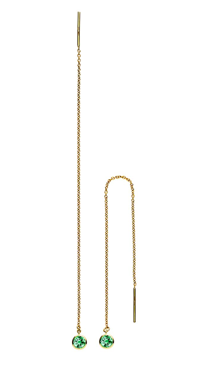 Lund Disko Ørehænger 8.karat