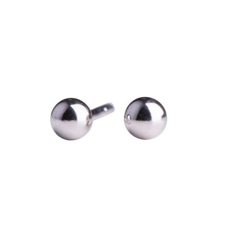 4MM Sølv Kugleørestik