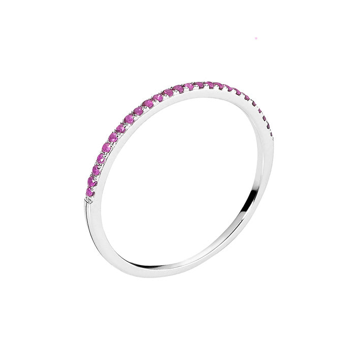 Alliancering 8 karat hvidguld